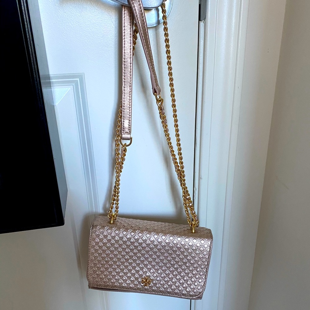 Rose gold Tory Burch crossbody